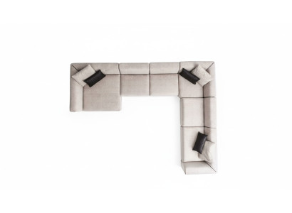 Luxury U-Shaped Corner Sofa Living Room Set Modern Living Room Upholstered Sofa New