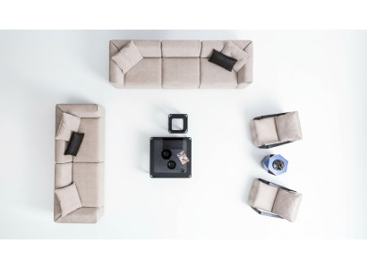 Modern Sofa Set Five-Seater Three-Seater Corner Sofa Set Fabric Suite