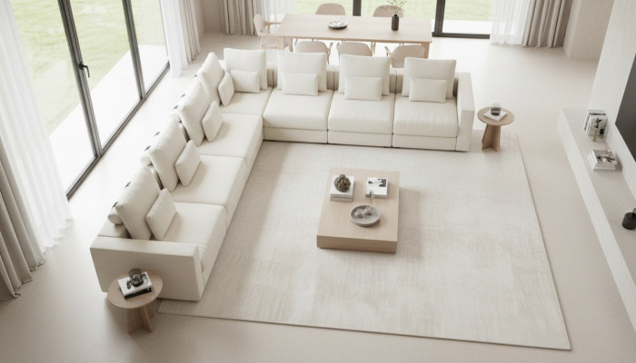 Sofa L-shape luxury upholstered sofa living room textile new furniture modern couch