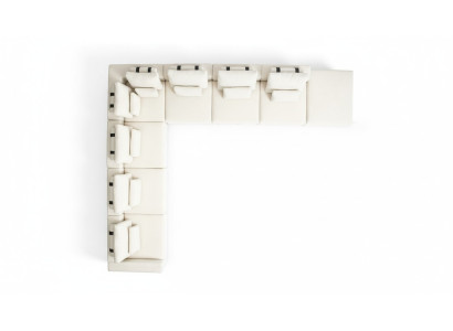 Corner sofa, L-shaped sofa, upholstered sofa, living room design, modern textile furniture