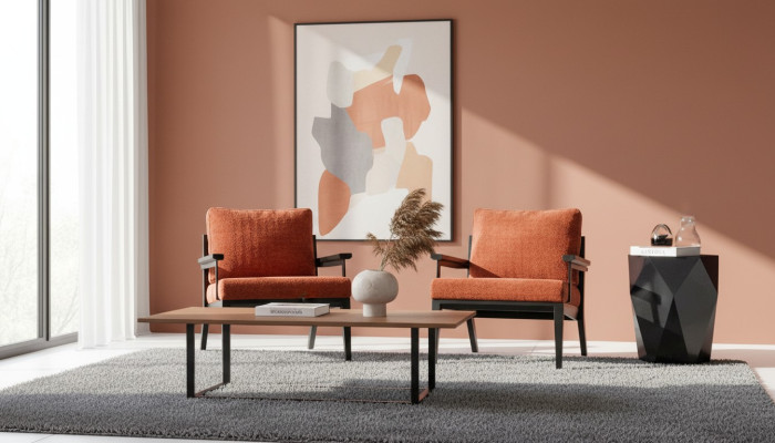 Armchair 1-seater textile living room luxury upholstered seat new modern design