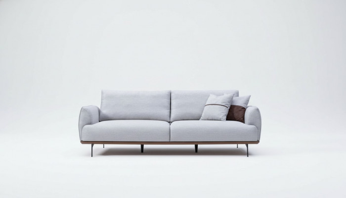 Luxury Designer Three-Seater Textile Furniture Living Room Upholstered Sofas New