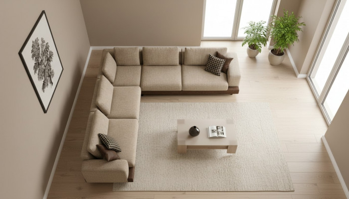 Sectional sofa living room sofa L-shape new couch modern upholstered sofa textile