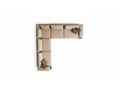 Sectional sofa living room sofa L-shape new couch modern upholstered sofa textile