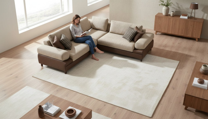 Modern L-shaped sectional sofa living room furniture corner couch sofas textile furniture new