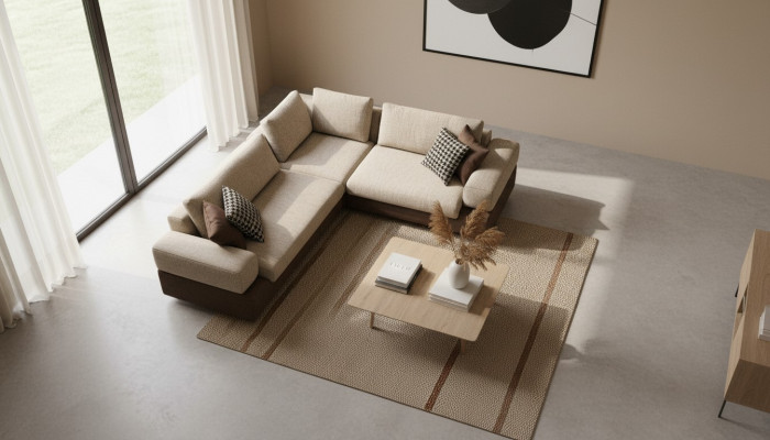 Modern L-shaped sectional sofa living room furniture corner couch sofas textile furniture new