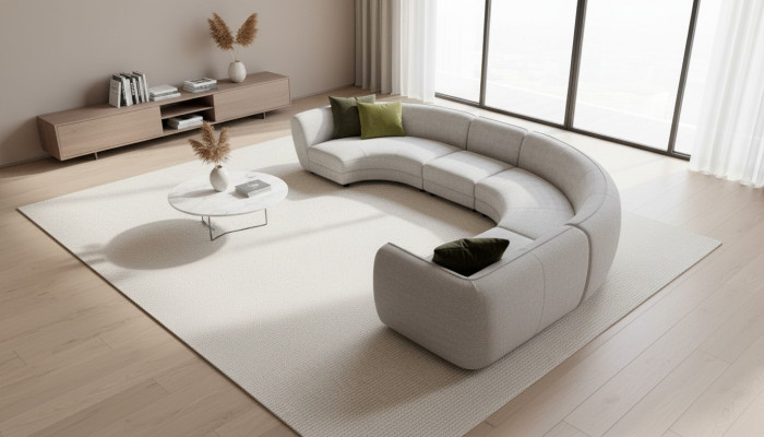 Semi-circular U-shape sofa corner sofa living landscape furniture designer corner couches