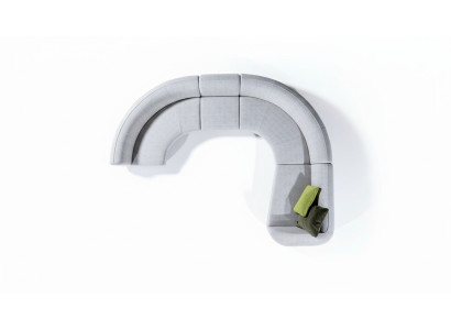 Semi-circular U-shape sofa corner sofa living landscape furniture designer corner couches