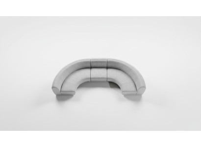 Semi-circular gray corner sofa set textile sofas U-shaped couch modern new