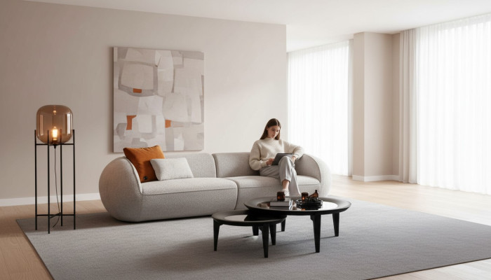 Living room sofa three-seater modern luxury upholstered furniture couch seating furniture