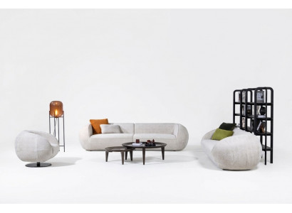 Three-seater sofa set armchair modern living room furniture upholstered sofa set