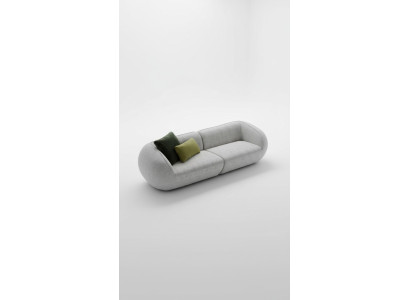 Gray Sofa Set Three-Seater Armchair Set Upholstered Furniture Luxury Design