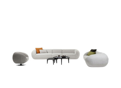 Luxurious lounge furniture sofa set five-seater three-seater armchair set modern