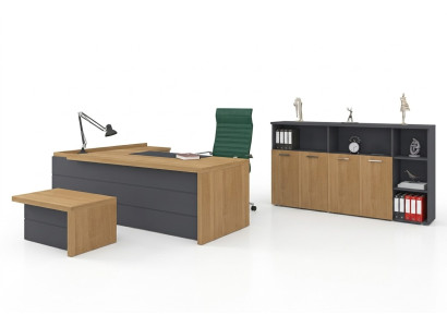 Study set desk cabinets coffee table office furniture