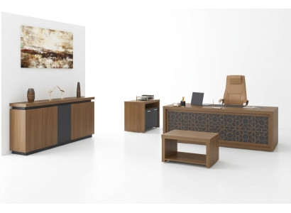 Wooden Furniture Office Set Desk Coffee Table Office Furniture 4-piece Set