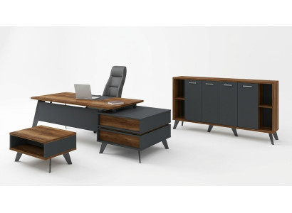 Office furniture complete set 3-piece study furniture desk cabinet