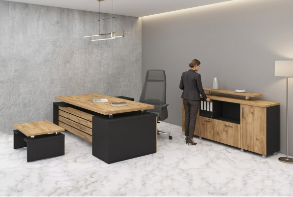 Designer office furniture luxury study set modern designer 3-piece set
