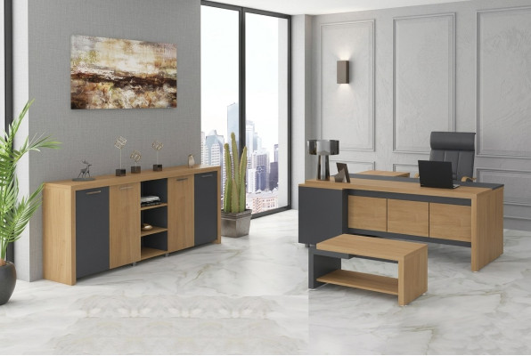Office furniture desk, dresser, coffee table, luxury furniture set of 3 pieces