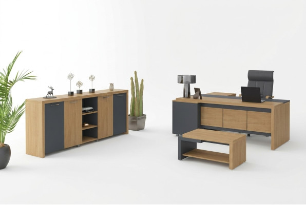 Office furniture desk, dresser, coffee table, luxury furniture set of 3 pieces
