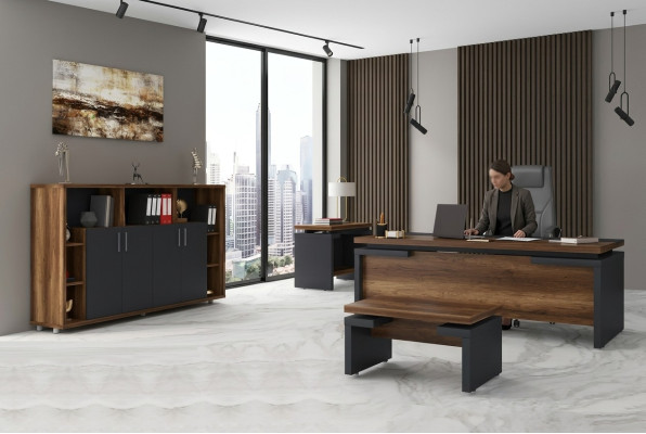 Office set study room furniture complete set desk file cabinet