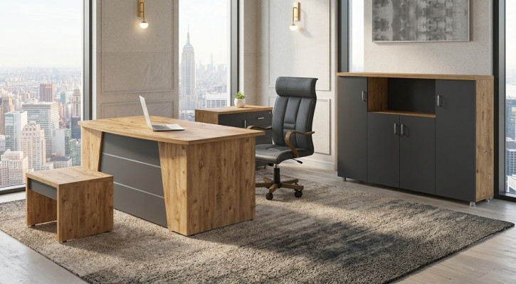 Modern complete set office furniture study furniture luxury 4-piece set