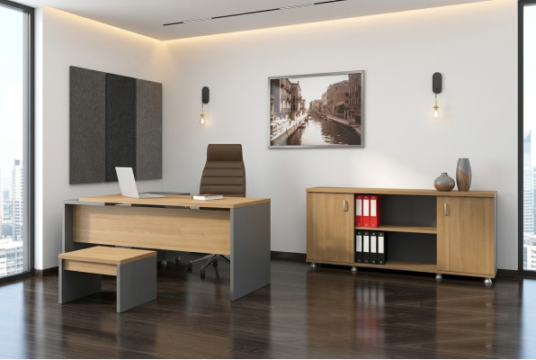 Corner desk, filing cabinet, coffee table, study furniture, modern style