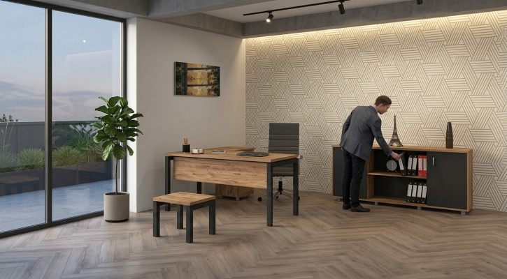Office for Law Firm Office Practice Complete Furnishing Cabinet Table 3-piece