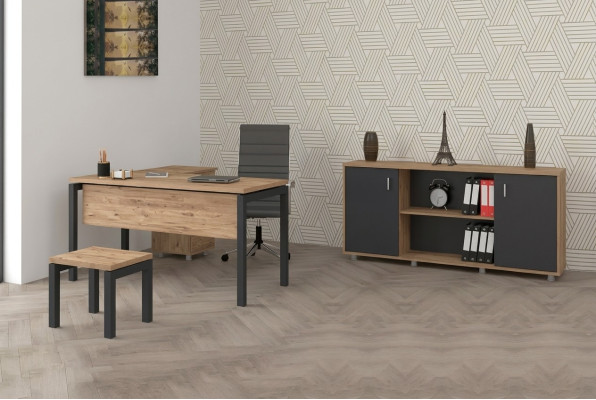 Office for Law Firm Office Practice Complete Furnishing Cabinet Table 3-piece