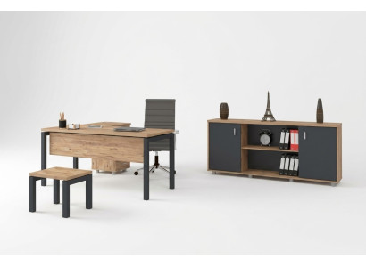 Office for Law Firm Office Practice Complete Furnishing Cabinet Table 3-piece
