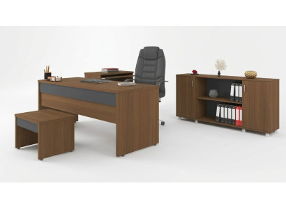Table desk office room office furniture desks cabinets 3-part set