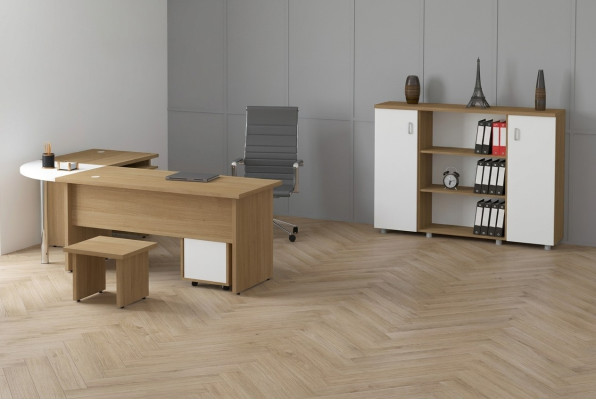 Bright office furniture set study desk filing cabinet table