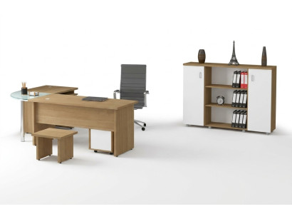 Bright office furniture set study desk filing cabinet table