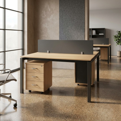 Office furniture set of two desks study room tables furniture table