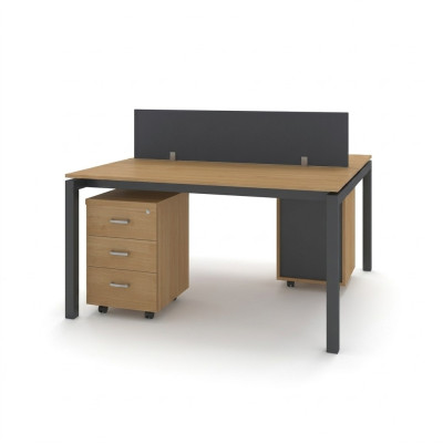 Office furniture set of two desks study room tables furniture table
