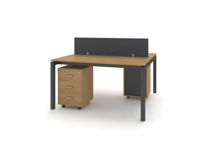 Office furniture set of two desks study room tables furniture table