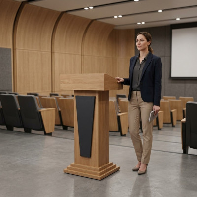 Standing desk wooden office furniture study standing table furniture designer