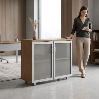 Glass filing cabinet furniture shelf office study new office furniture