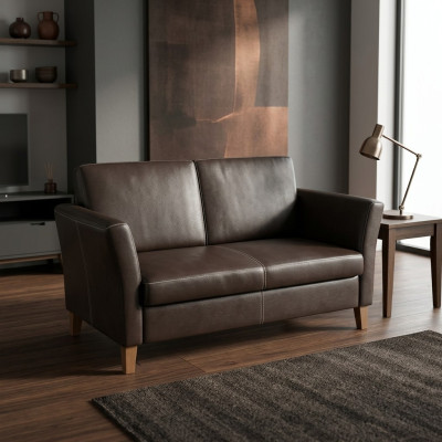 Black office two-seater furniture couch office seat sofa