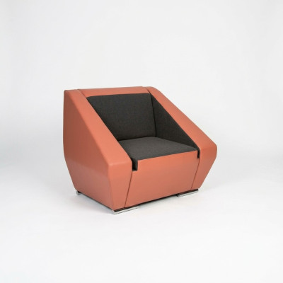 Orange luxury chair study upholstered furniture designer office chair