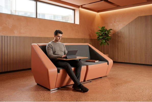 Office furniture two-seater sofa upholstered couch workstation work couch sofas