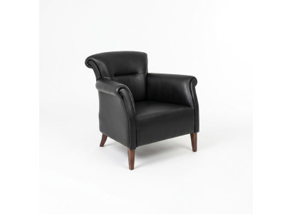 Black armchair office furniture luxury designer upholstered armchair single-seater style