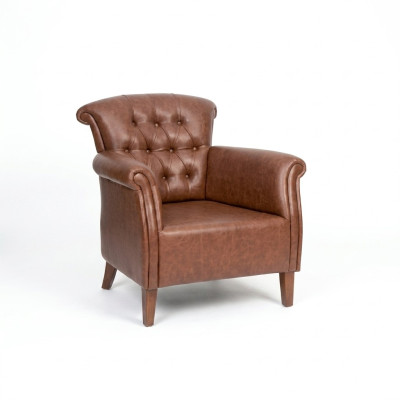 Designer armchair brown luxury Chesterfield furniture luxury office executive chair