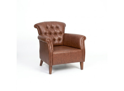 Designer armchair brown luxury Chesterfield furniture luxury office executive chair