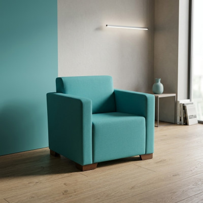 Armchair Study Blue Seat Office Furniture Upholstered Armchair New Textile