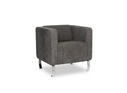 Gray armchair modern design furniture study new office textile