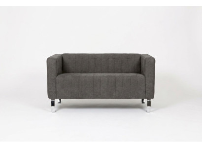 Black two-seater study furniture gray luxury couch textile furniture