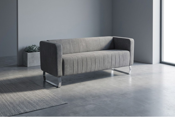 Modern three-seater luxury couch office furniture textile sofas seating group