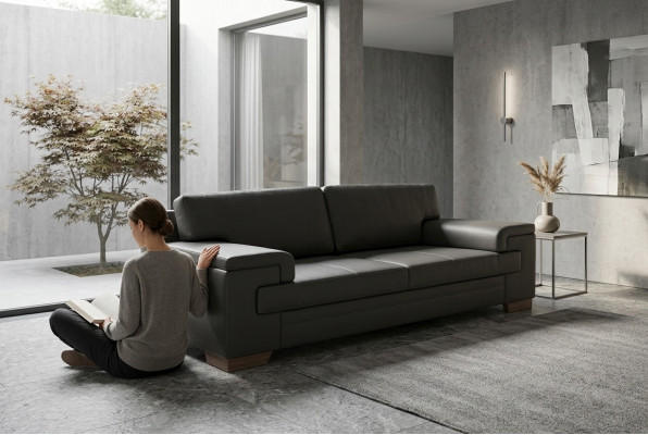 Luxury Black Sofa Office Furniture Upholstered Sofas Modern Designer Couches