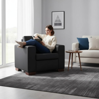 Office furniture luxury black seat modern upholstered chair study room