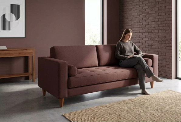 Modern three-seater sofa luxury living room study furniture couch